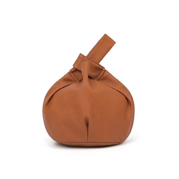 Wrist Knot Tote Bag Small Soft Leather Wristlet Handbags Elegant :| - Picture 1 of 7